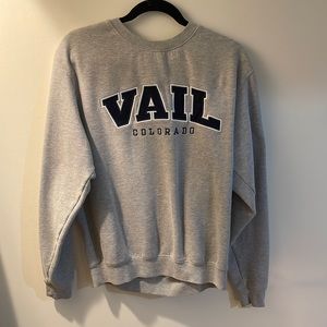 Vail Colorado Grey Crewneck